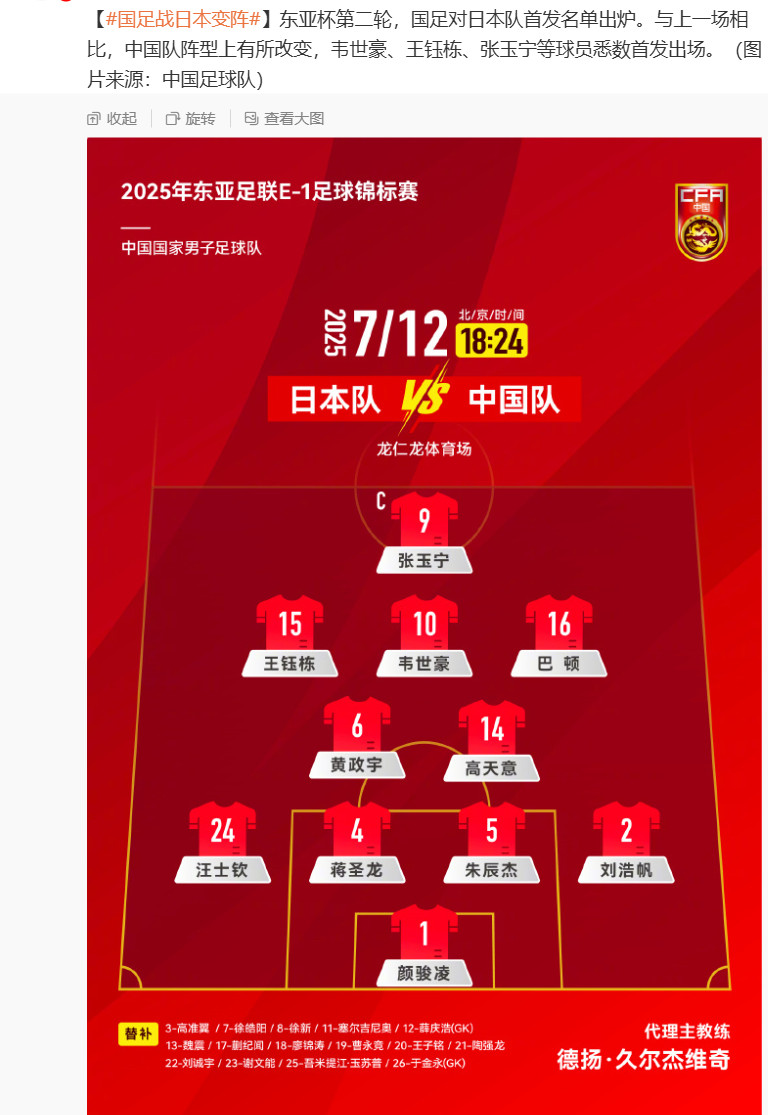 关于东亚杯两轮战罢四队中仅国足一球未进下轮进个球?的信息